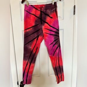 Pink by Victorias Secret. Tie Dye Joggers. Size Medium